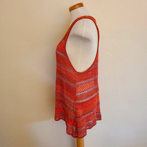 Free People Long Crocheted Asymetrical Tank - Picture 4 of 6